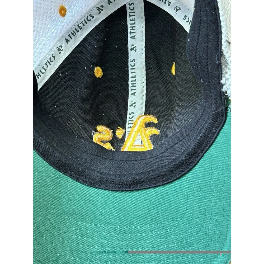 Oakland Athletics A's New Era MLB Trucker Fitted Medium-Large Hat Mesh Cap READ